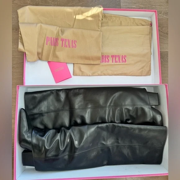 Paris Texas Jane Folded Leather Over the Knee Boots - Rare Designer Western - Picture 15 of 15